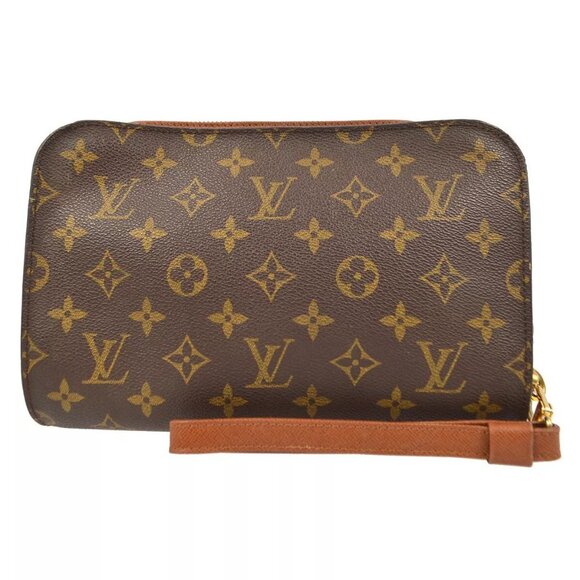 LOUIS VUITTON ORSAY CLUTCH HANDBAG MONOGRAM CANVAS - Picture 9 of 10
